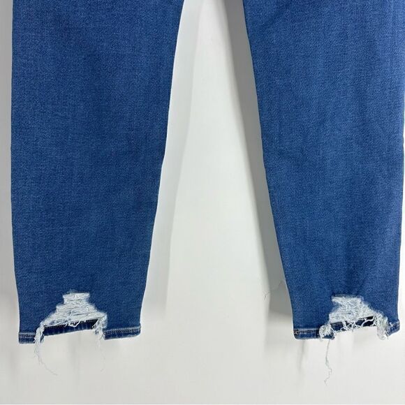 AMERICAN EAGLE Mom Blue Distressed Jeans sz 26 R NWT - Picture 5 of 9